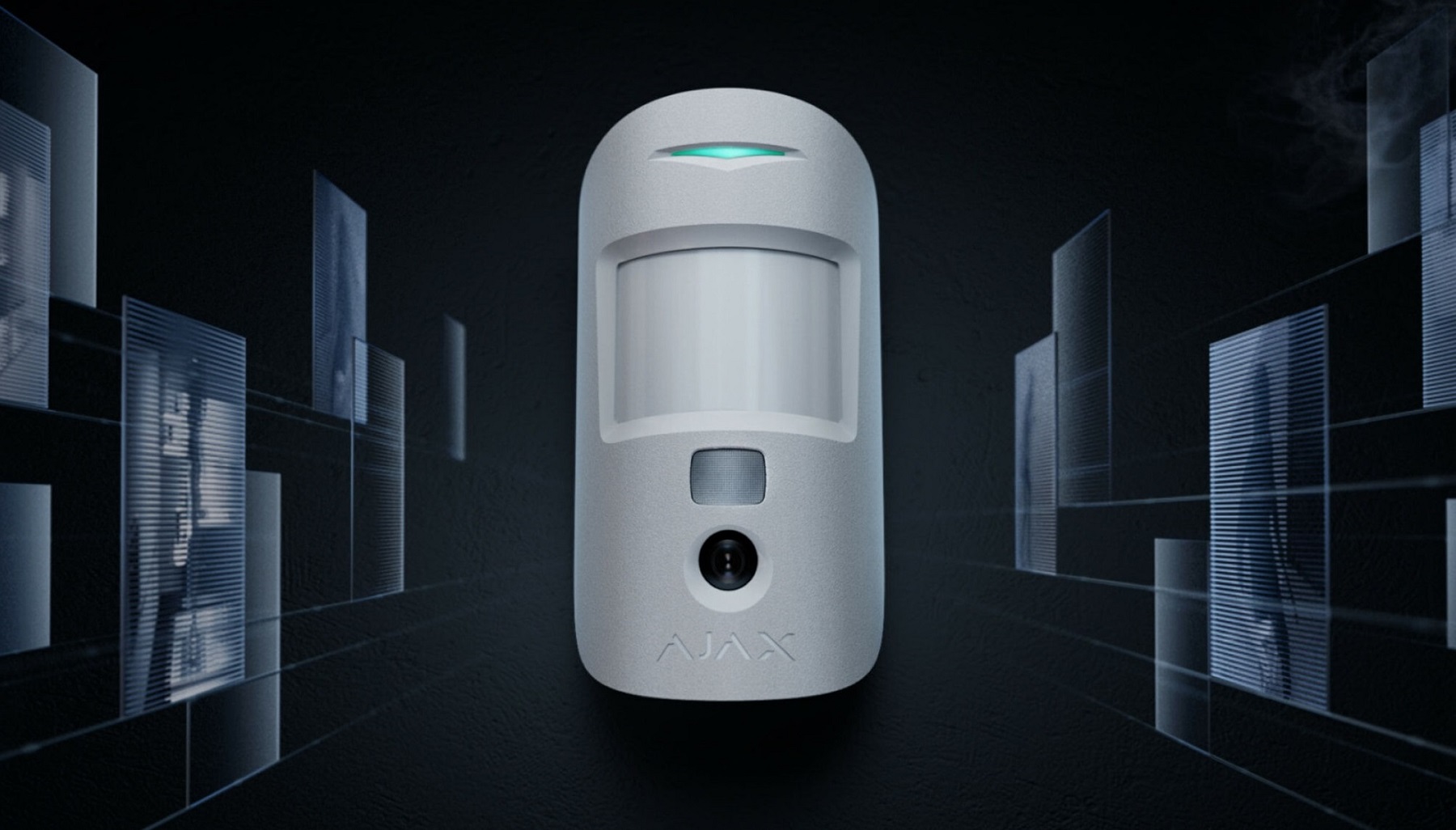 Бездротовий сповіщувач руху Ajax HDR MotionCam White (MotionCam) з фотозйомкою