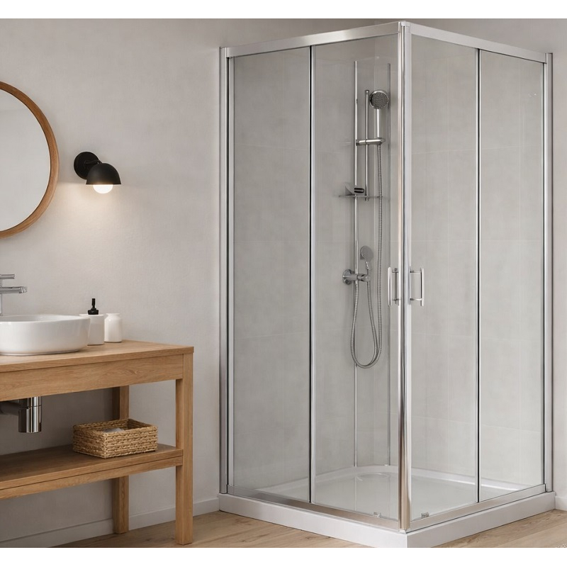 Душевой бокс Ravak X-Point Slim BOXSRV2 полированный алюминий фото 2