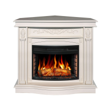 Электрокамин ArtiFlame Cardinal AF25 белый дуб универсальный 2в1