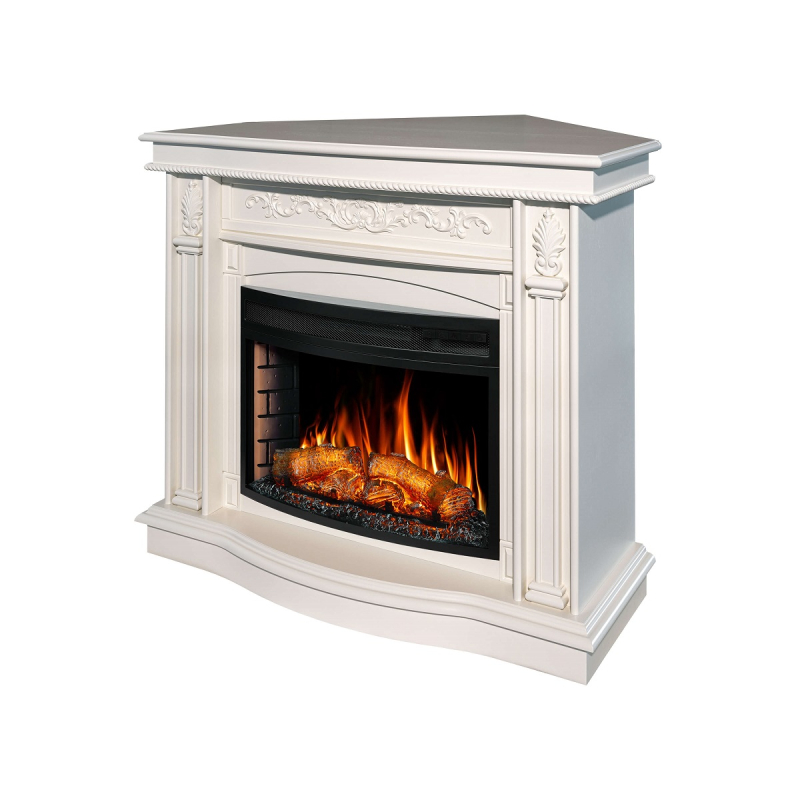 Электрокамин ArtiFlame Cardinal AF25 белый дуб универсальный 2в1 фото 3