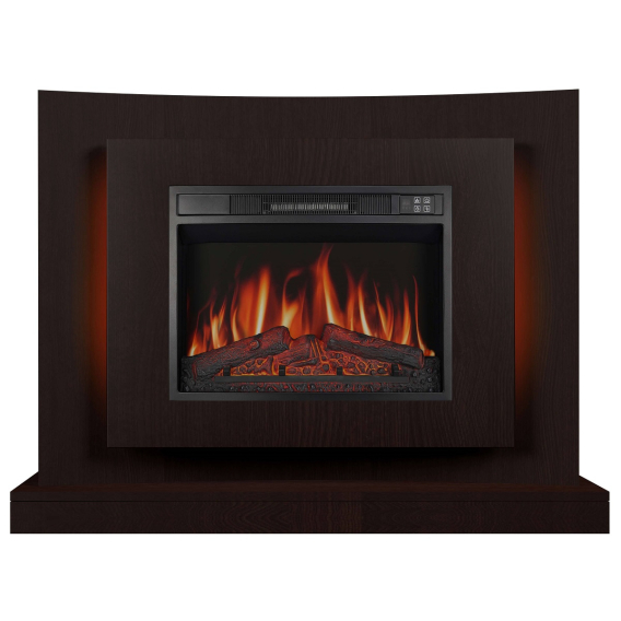 Електрокамін ArtiFlame Lucca AF23S махагон коричневий антик з LED підсвічуванням фото 1