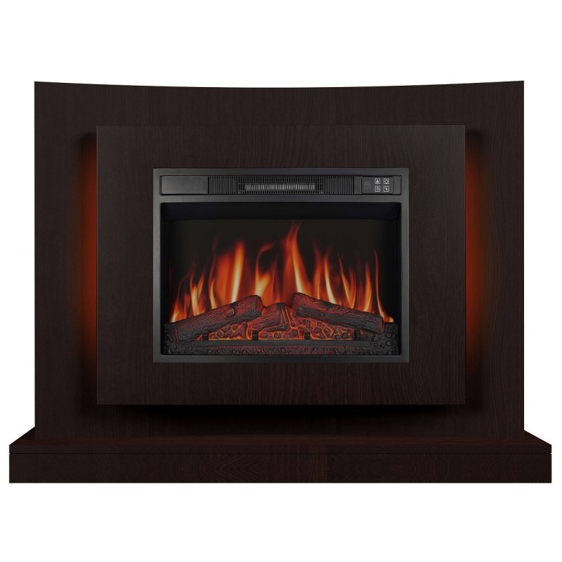 Електрокамін ArtiFlame Lucca AF23S махагон коричневий антик з LED підсвічуванням фото 1