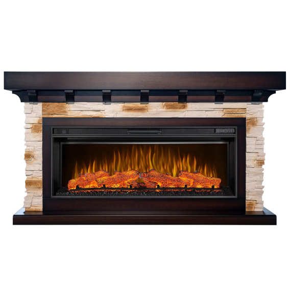 Електрокамін ArtiFlame Ludwig AF42 махагон коричневий антик фото 1