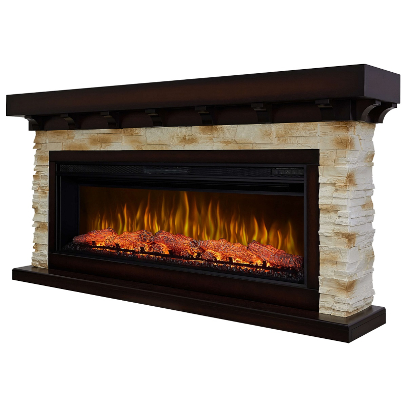 Электрокамин ArtiFlame Ludwig AF50 махагон коричневый антик фото 3
