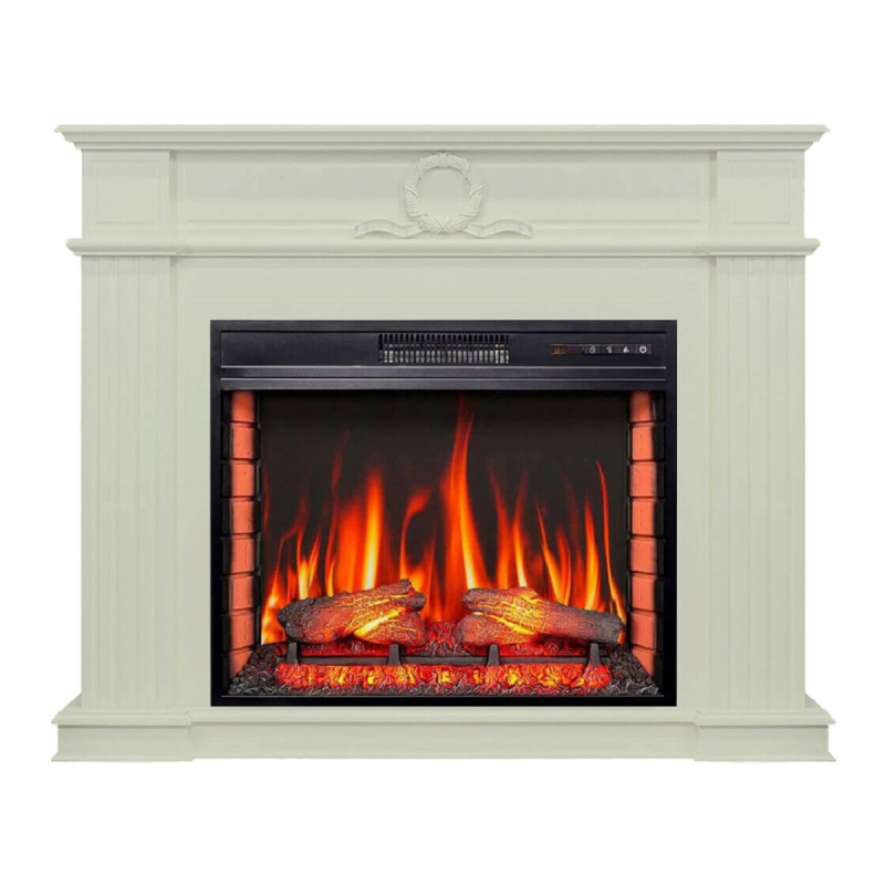 Електрокамін ArtiFlame Neoclassic AF28S білий дуб фото 1