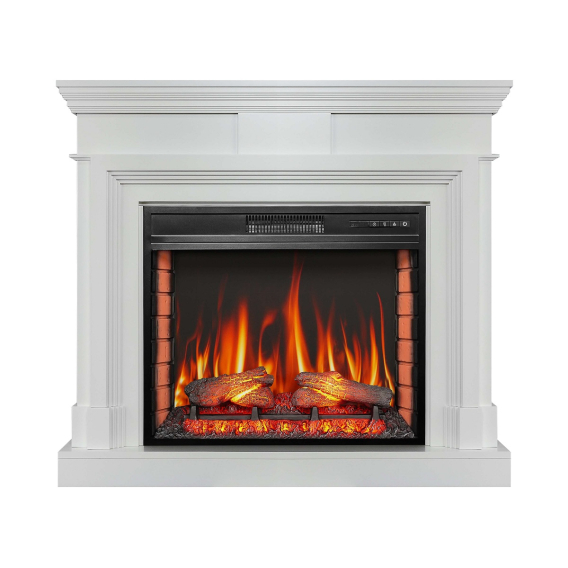 Электрокамин ArtiFlame Stamford AF28S белый фото 1