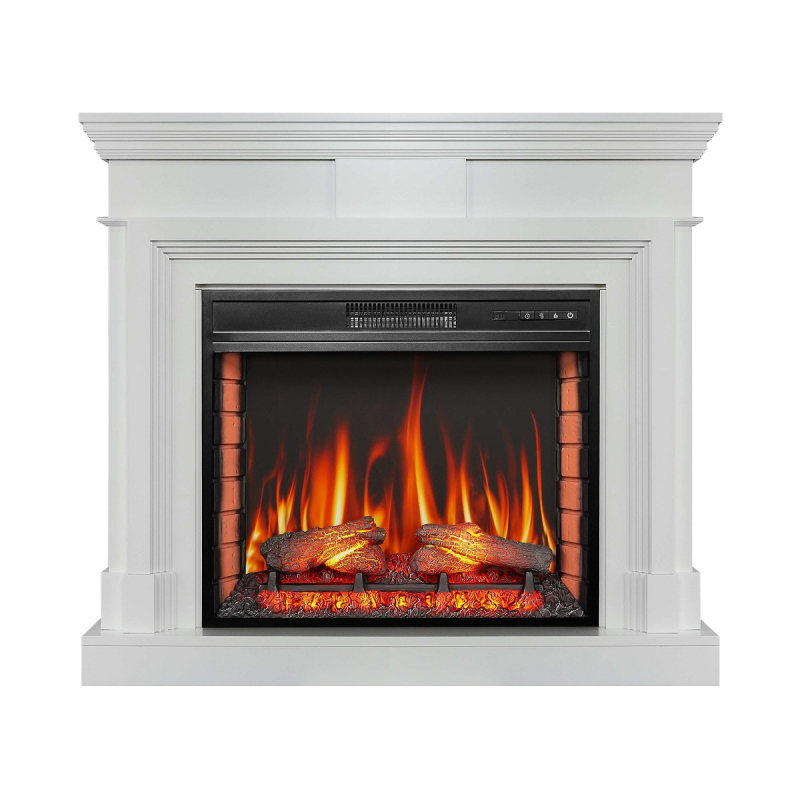 Электрокамин ArtiFlame Stamford AF28S белый фото 1