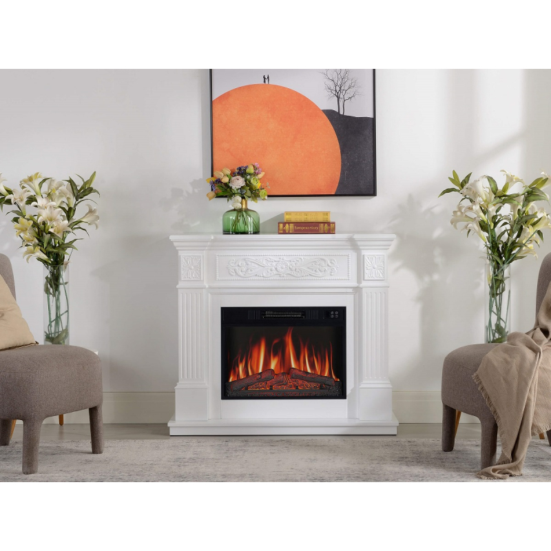 Электрокамин ArtiFlame Toscana AF23S белый фото 3