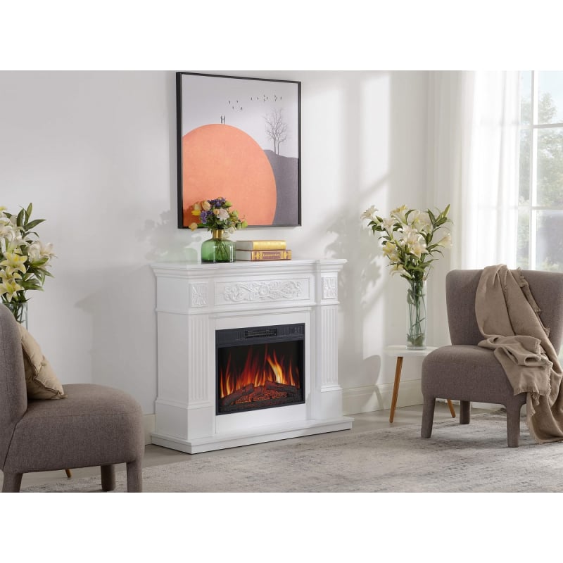 Электрокамин ArtiFlame Toscana AF23S белый фото 2