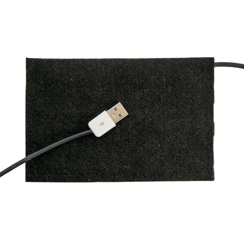 Грілка Тріо 15 х 10 см від USB, повстяна, чорна фото 4