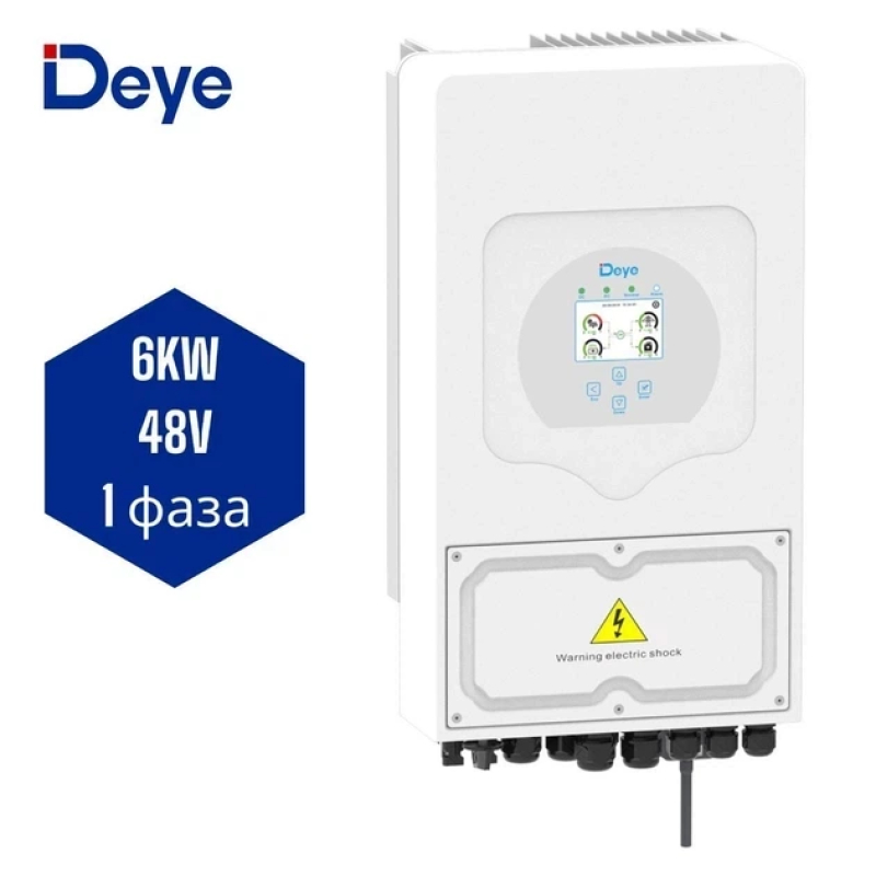 Гибридный инвертор Deye SUN-6K-SG05LP1-EU фото 1