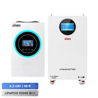 Комплект Sako: інвертор SUNON V 6.5KVA/6200W/48V + акумулятор SK-51.2V 200Ah