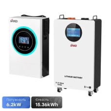 Комплект Sako: інвертор SUNON V 6.5KVA/6200W/48V + акумулятор SK-51.2V 300Ah