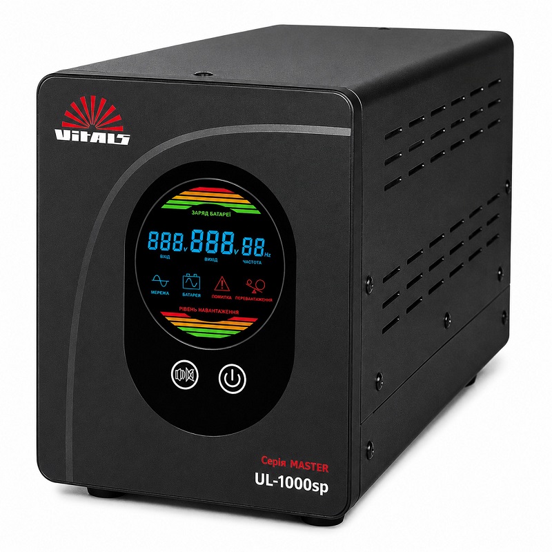 Инвертор (ИБП) Vitals Master UL-1000sp, 600 Вт/1000 ВА фото 1
