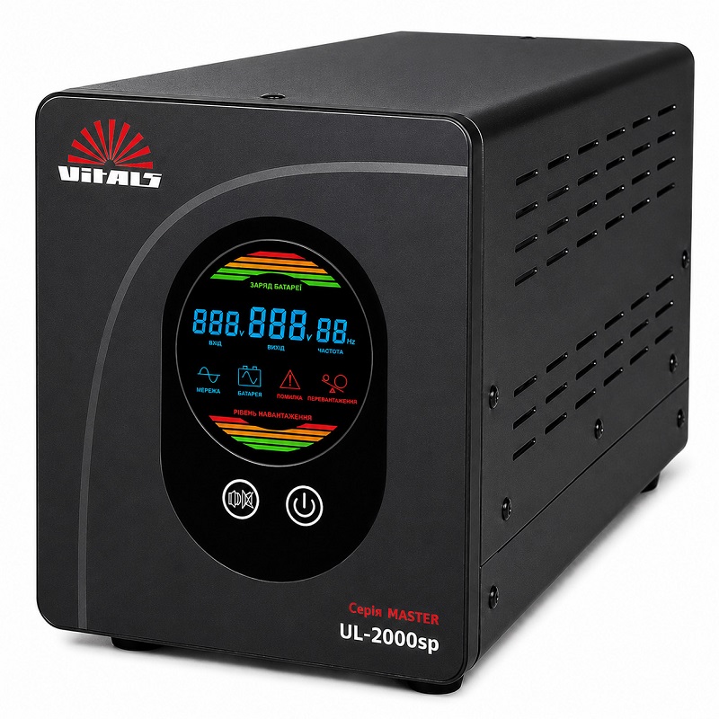Инвертор (ИБП) Vitals Master UL-2000sp, 1200 Вт/2000 ВА фото 1