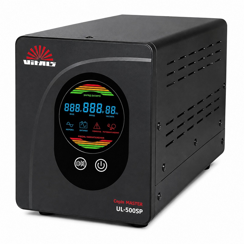 Инвертор (ИБП) Vitals Master UL-500sp, 300 Вт/500 ВА фото 1