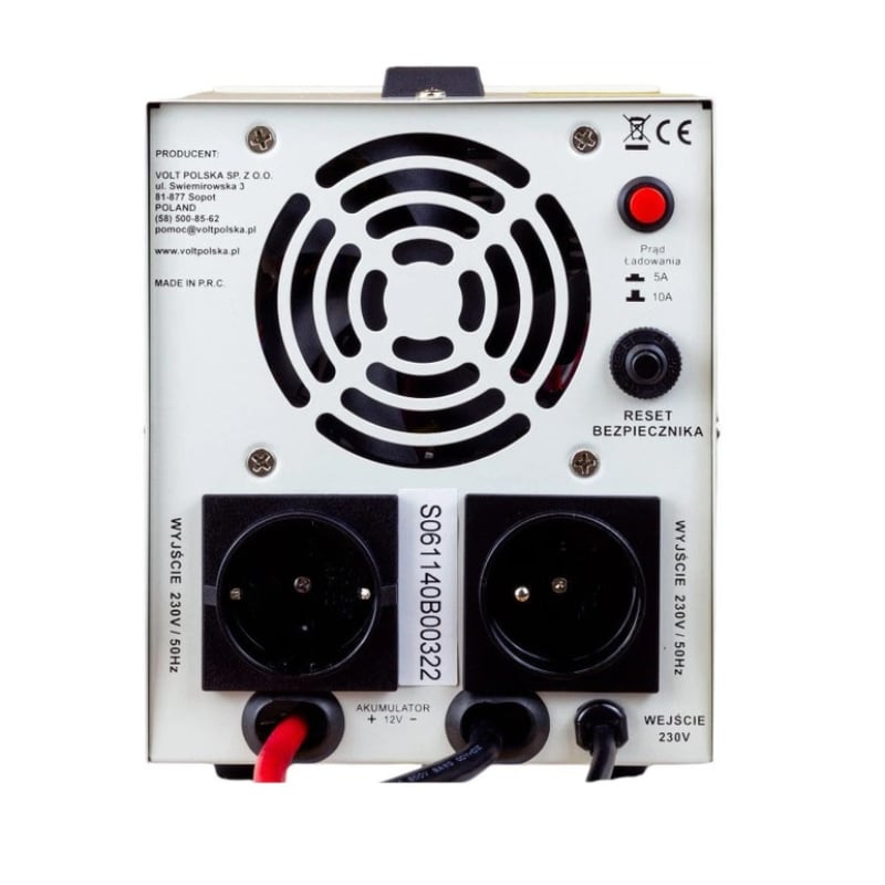 Инвертор Volt Polska Sinus PRO 500 Е 12/230V (350/500W) фото 4
