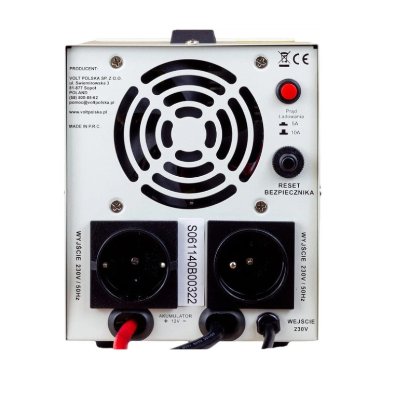 Инвертор Volt Polska Sinus PRO 800 Е 12/230V (500/800W) фото 4