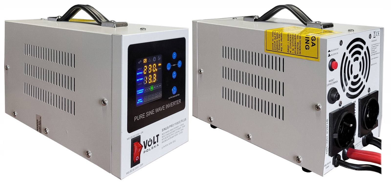 ДБЖ інвертор Volt Polska SinusPRO 1100 E PLUS 12/230V (700/1100W)