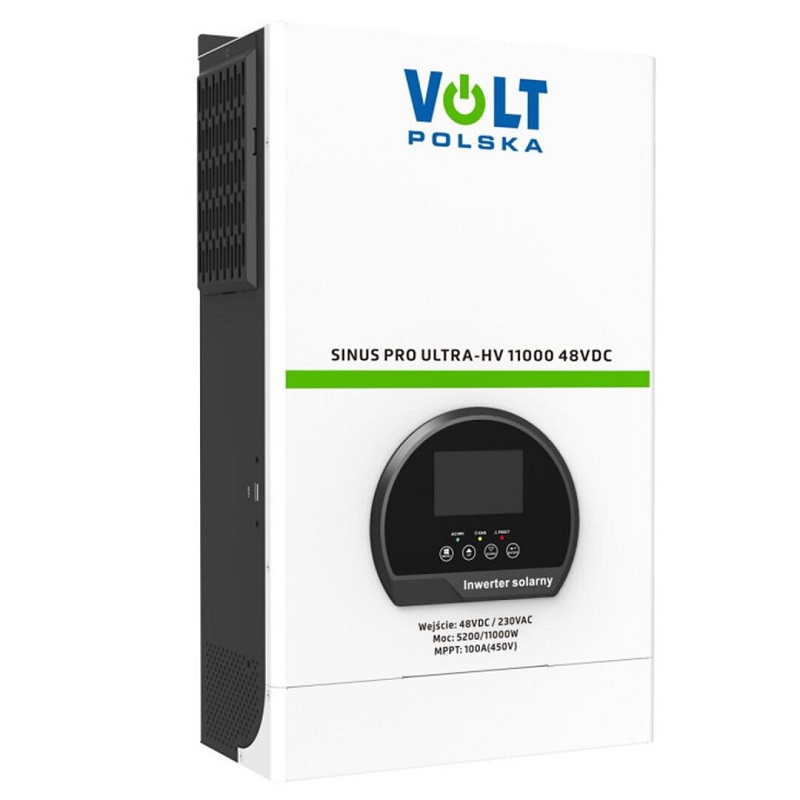 Гибридный инвертор Volt Polska SINUS PRO ULTRA-HV 11000 48/230 В (5200/11000 Вт) + 100 А MPPT (450 В) фото 2