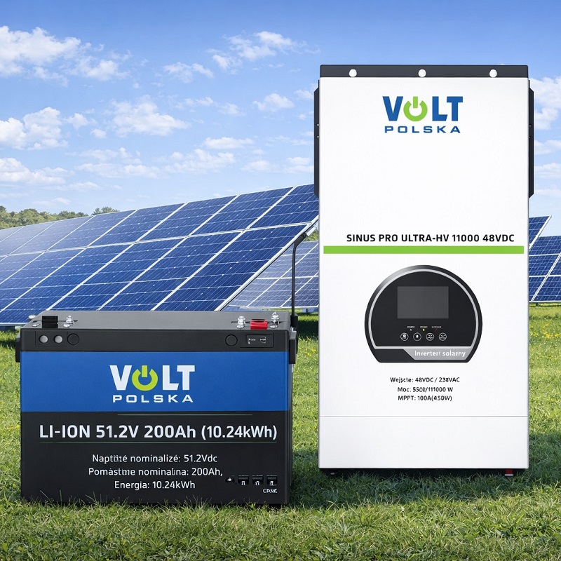 Гибридный инвертор Volt Polska SINUS PRO ULTRA-HV 11000 48/230 В (5200/11000 Вт) + 100 А MPPT (450 В) фото 5
