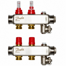 Коллектор Danfoss SSM-F на 2 контура с ротаметрами