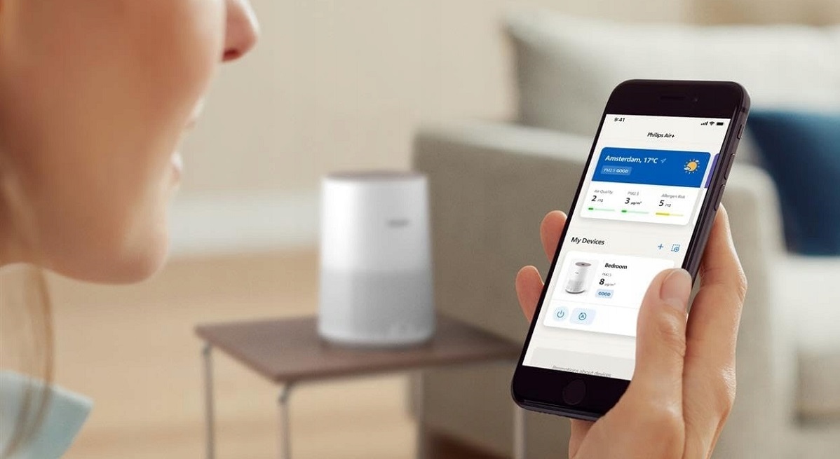 Очищувач повітря Philips AC0650/10 управління Wi-Fi Очищувач Philips AC0650/10 управління зі смартфона по Wi-Fi