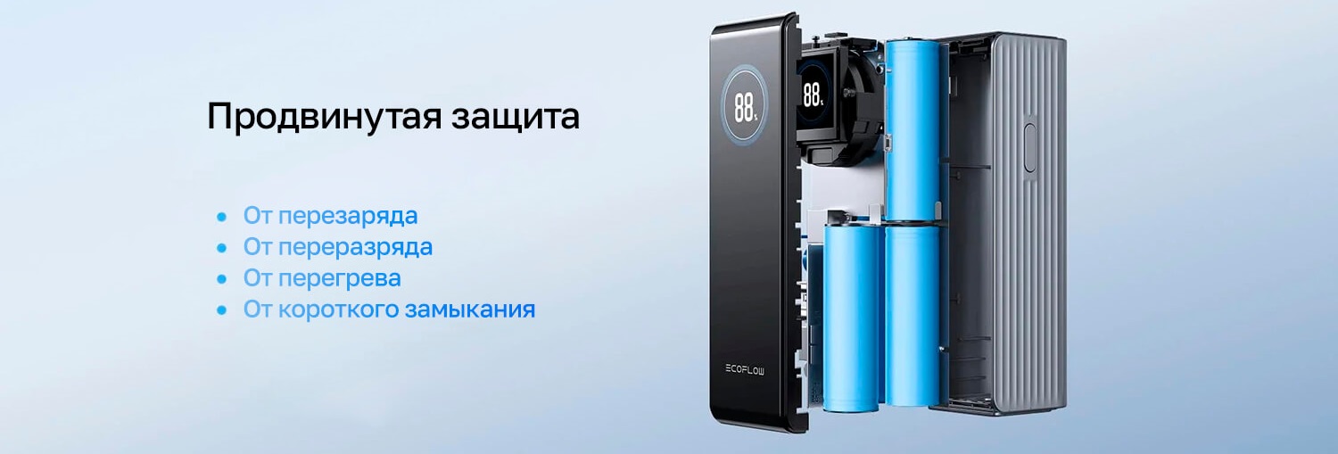 Power Bank EcoFLow RAPID Power Bank 25000mAh з системою BMS Пауербанк EcoFLow RAPID Power Bank 25000mAh BMS