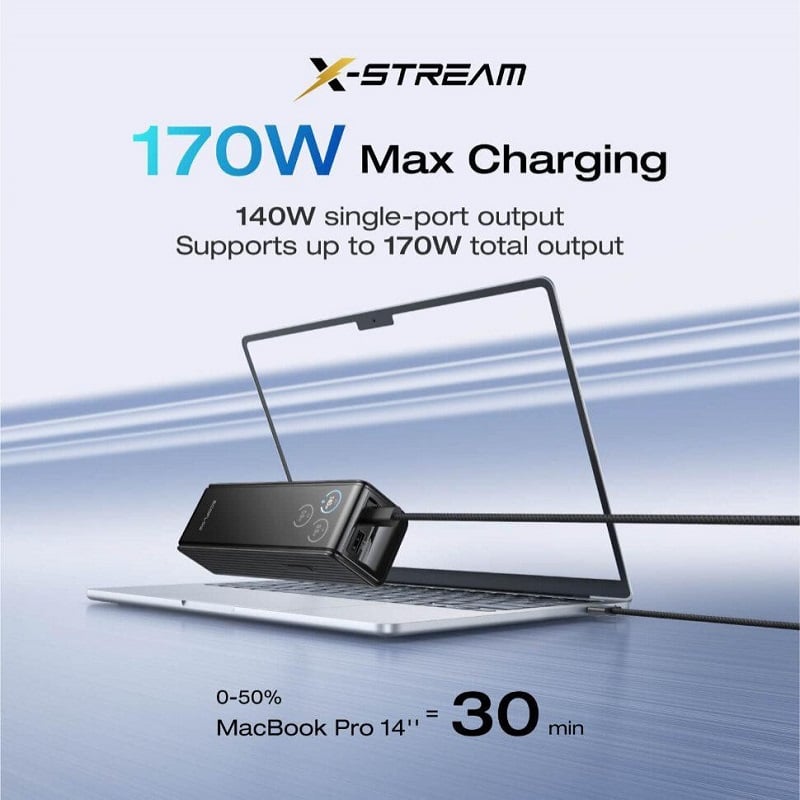 Повербанк EcoFLow RAPID Power Bank 25000mAh Чорний фото 6