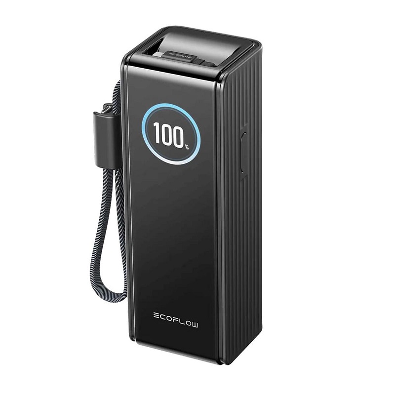 Повербанк EcoFLow RAPID Power Bank з кабелями 25000mAh Чорний фото 1