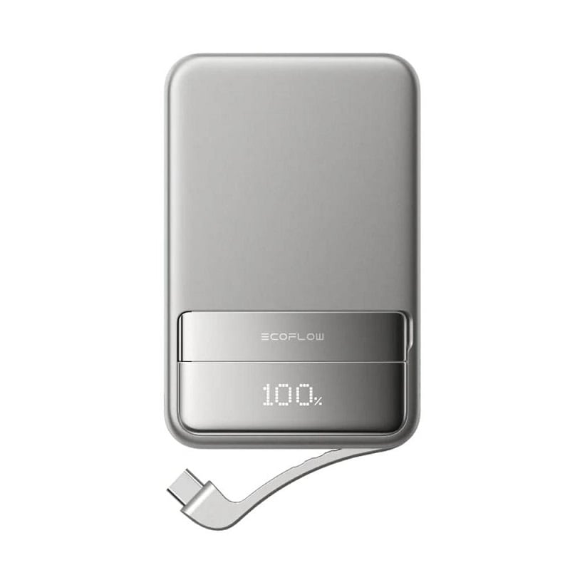 Повербанк EcoFLow RAPID Magnetic Power Bank 10000 Silver фото 2