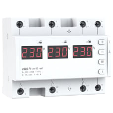 Реле напряжения Zubr D6-63 red