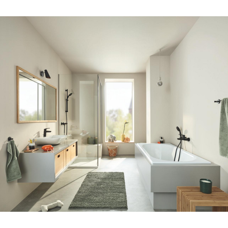 Смеситель для ванны Grohe Eurosmart 333002433 черный матовый (333002433) фото 6