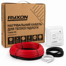 Нагрівальний кабель Ryxon HC-20 – 5 м, 100 Вт + механічний терморегулятор
