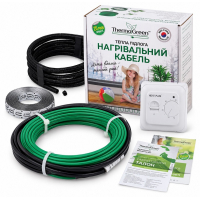Нагрівальний кабель Thermogreen TGCT20, 140 м, 2800 Вт + механічний терморегулятор Heat Plus Top Floor m5.16