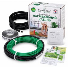 Нагревательный кабель Thermogreen TGCT20, 15 м, 300 Вт + механический терморегулятор Heat Plus Top Floor m5.16