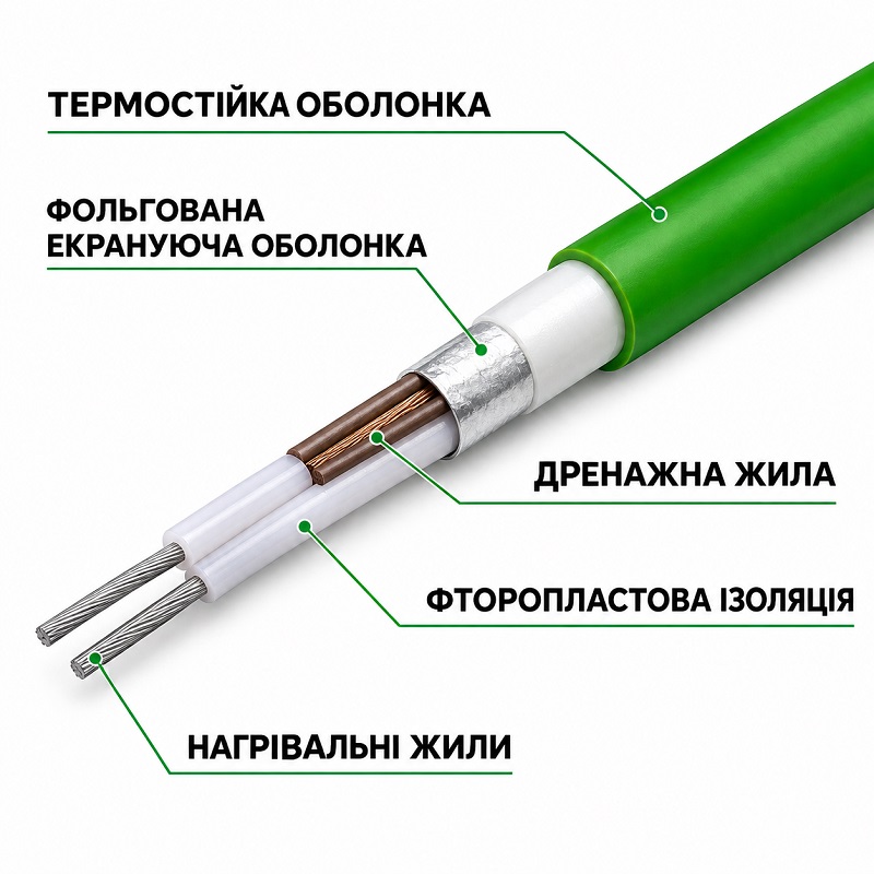 Нагревательный кабель Thermogreen TGCT20, 20 м, 400 Вт фото 3
