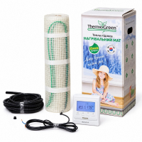 Нагрівальний мат Thermogreen TGMT 1.5 м² + програмований терморегулятор