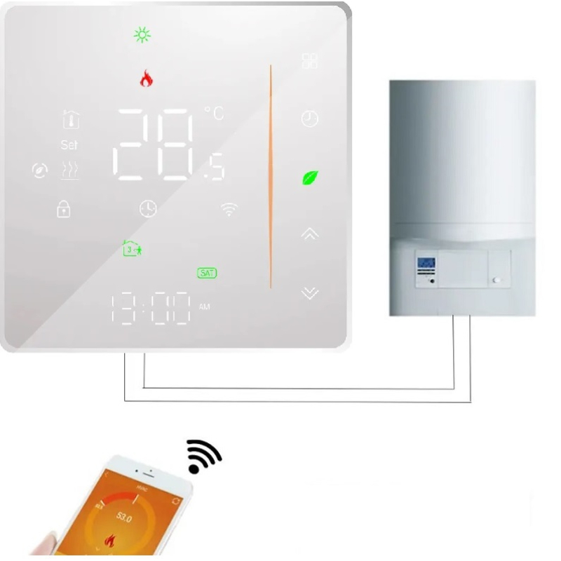 Wi-Fi Терморегулятор In-Therm PWTG 081 Белый фото 5