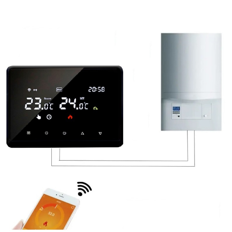 Wi-Fi Терморегулятор In-Therm PWTG 098 Черный фото 5