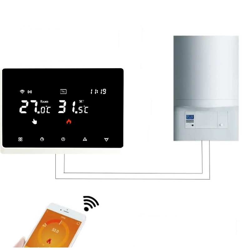 Wi-Fi Терморегулятор In-Therm PWTG 098 Белый фото 6