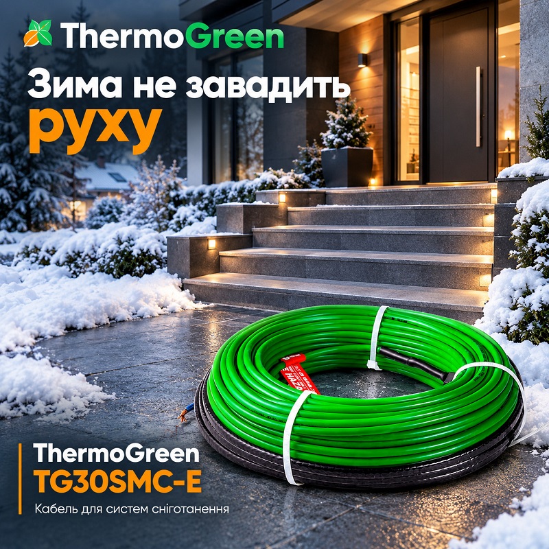 Нагревательный кабель Thermogreen TG30SMC-E – 21 м, 630 Вт фото 4
