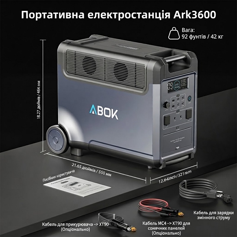 Зарядная станция Abok N066 3600 Вт 3840 Вт*ч фото 3