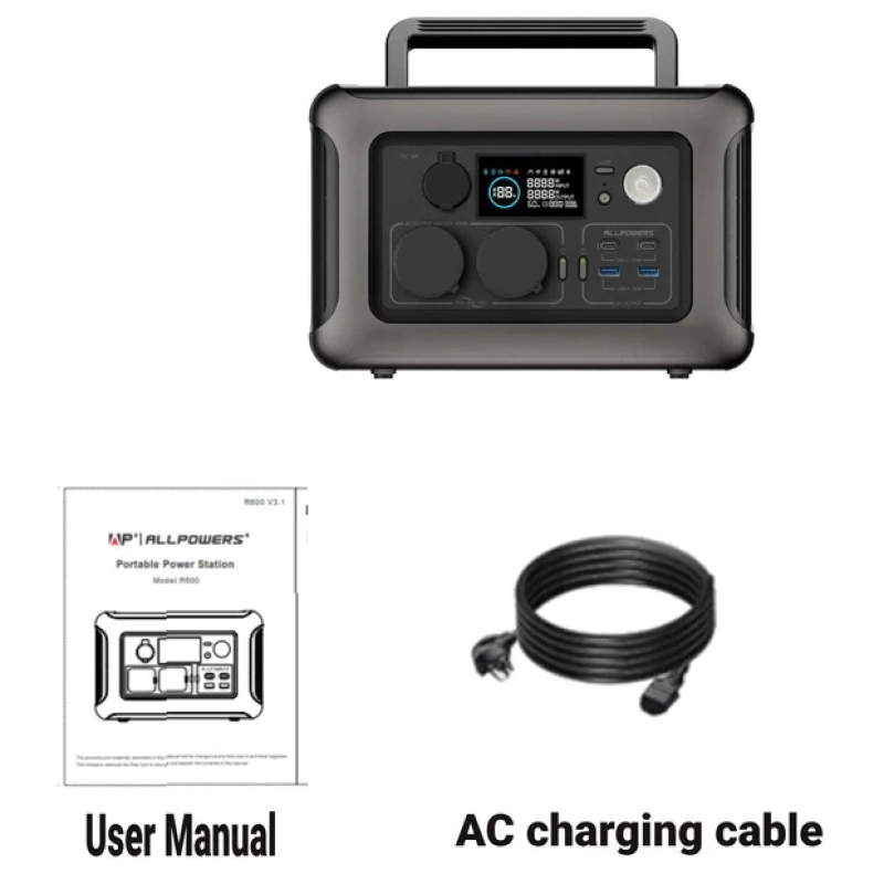 Зарядна станція Allpowers R600, 600 Вт, 299 Вт*г фото 14