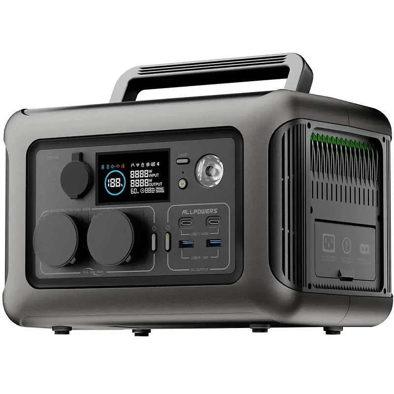 Зарядна станція Allpowers R600, 600 Вт, 299 Вт*г фото 2