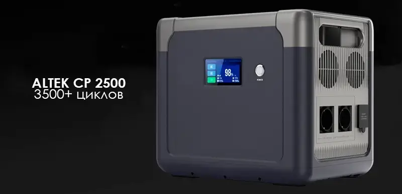 Зарядна станція Altek CP 2500, 1843,2 Вт•год Зарядна батарея Altek CP 2500 Вт