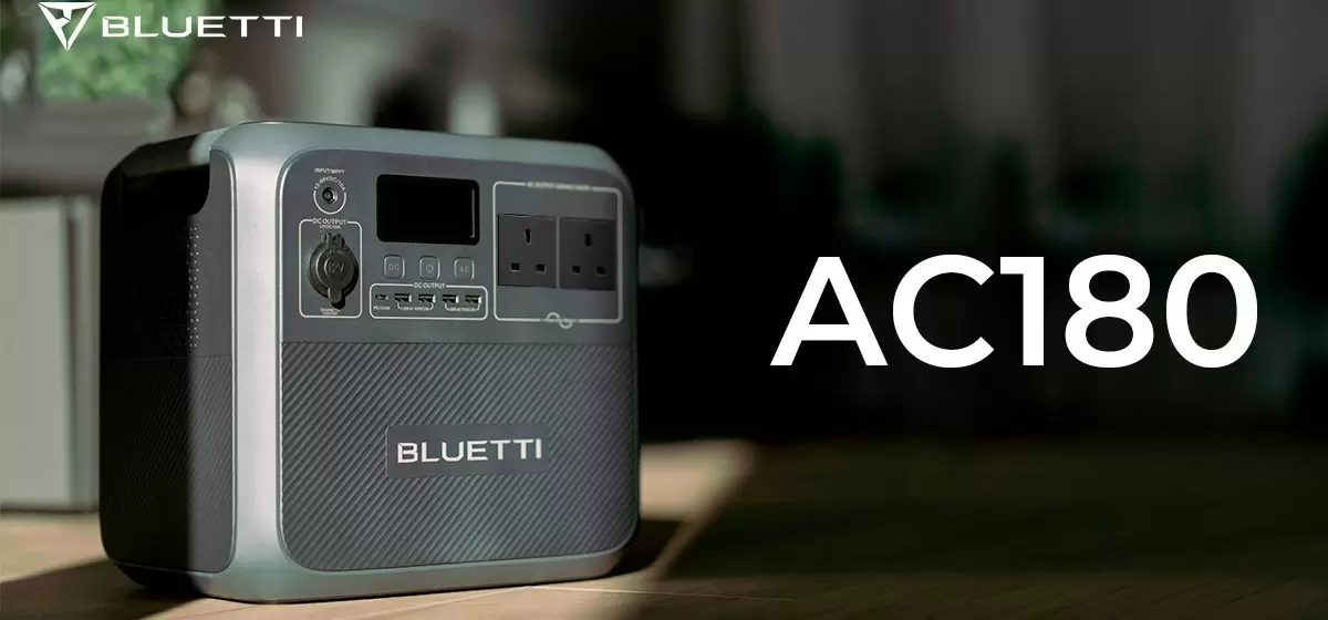 Зарядна станція Bluetti модель AC180, 1800 Вт Зарядна станція Bluetti AC180, потужність 1800 Вт