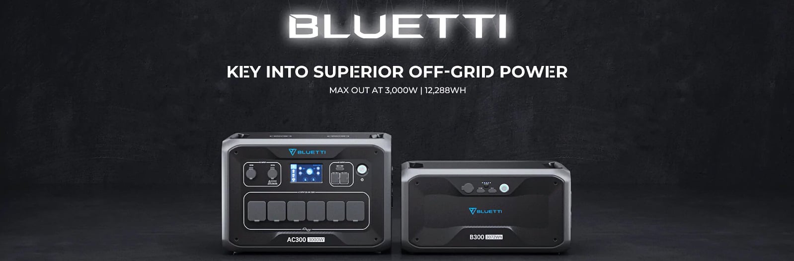 Зарядна станція Bluetti AC300+B300, 3000 Вт, 2764,8 Вт•рік Зарядна батарея Bluetti AC300+B300, 3000 Вт, 2764,8 Вт•рік