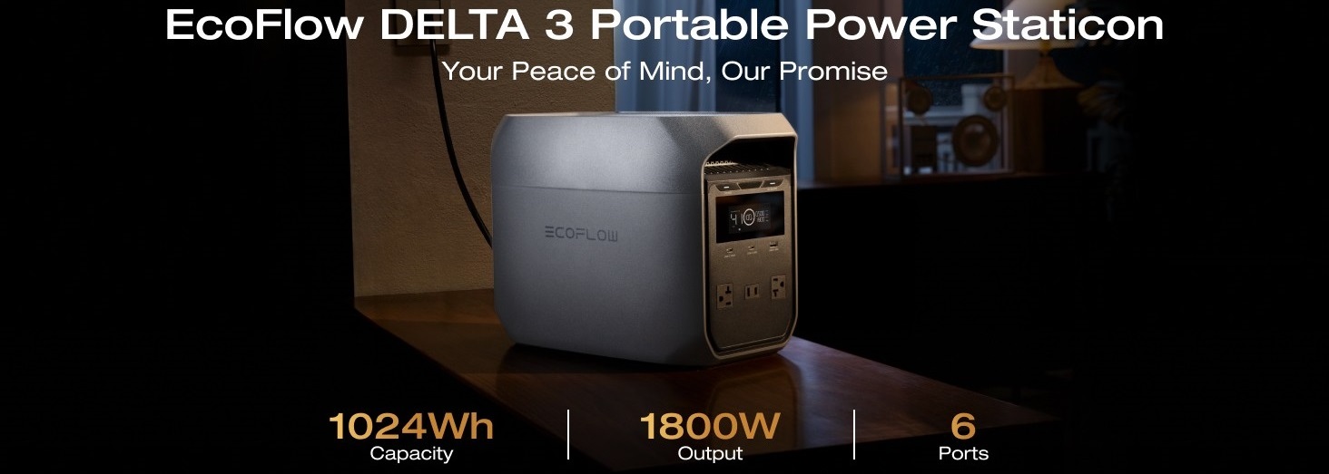 Автономна зарядна батарея EcoFlow DELTA 3, 1800 Вт