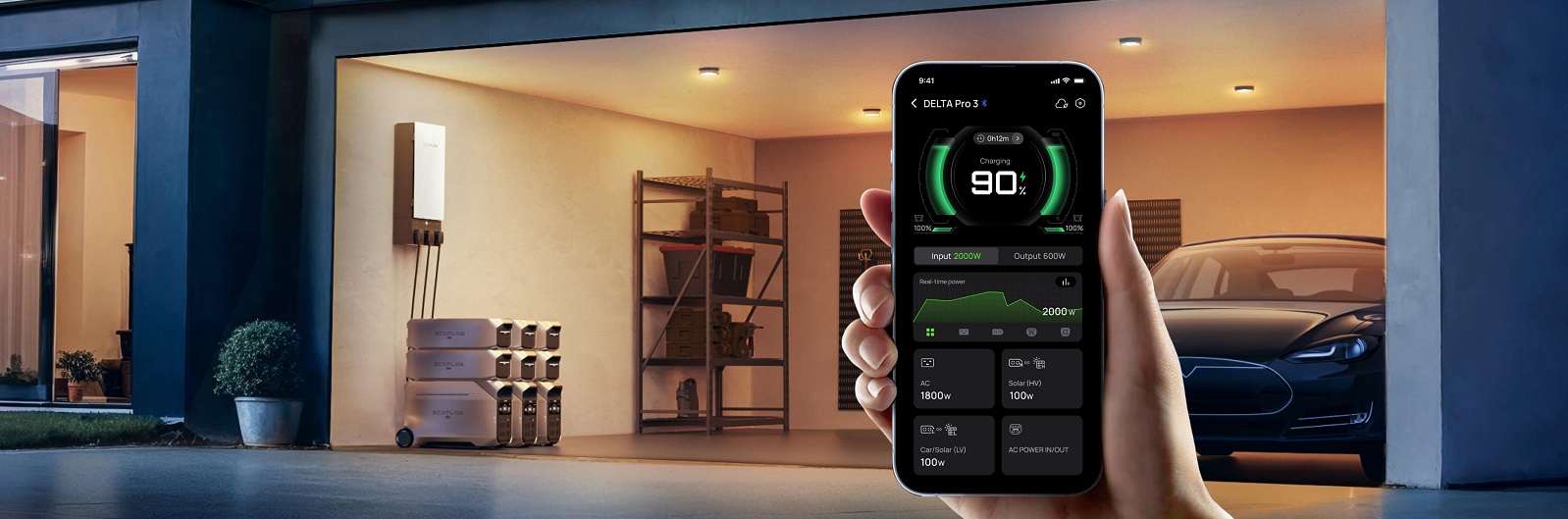 Зарядна станція EcoFlow DELTA Pro 3 для кемпінгу та подорожей Енергостанція EcoFlow DELTA Pro 3 для походів та подорожей